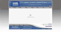 Desktop Screenshot of gadelimmobilier.fr